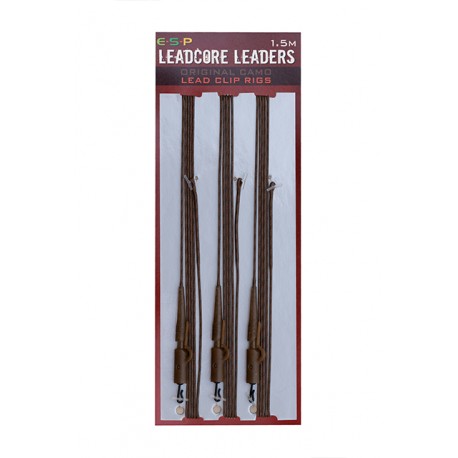 ESP Leadcore Leaders Lead Clip Rigs 3 Pack