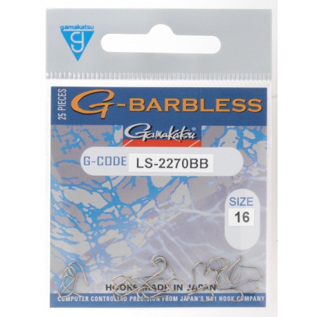 G-Barbless Gamma Black Spade End 25 pack 