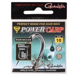 Gamma Hair Rigger Eyed Barbless Power Carp 10 pack