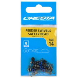 Cresta Feeder Swivels with safety bead