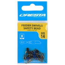 Cresta Feeder Swivels with safety bead main Cresta Feeder Swivels with safety bead main