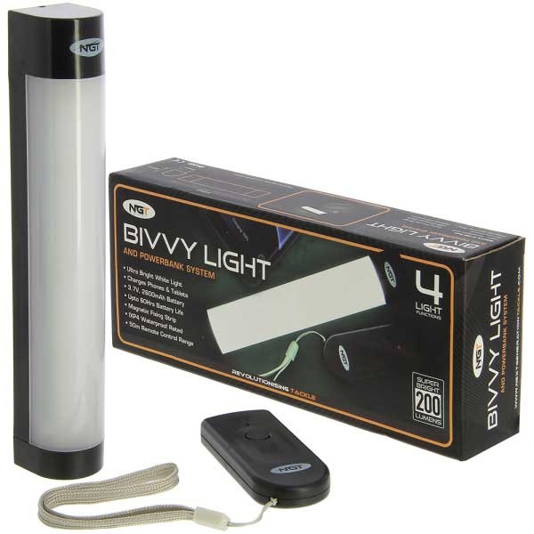 NGT Profiler 21 LED Light with 8000mAh Rechargeable Powerbank Battery and Solar